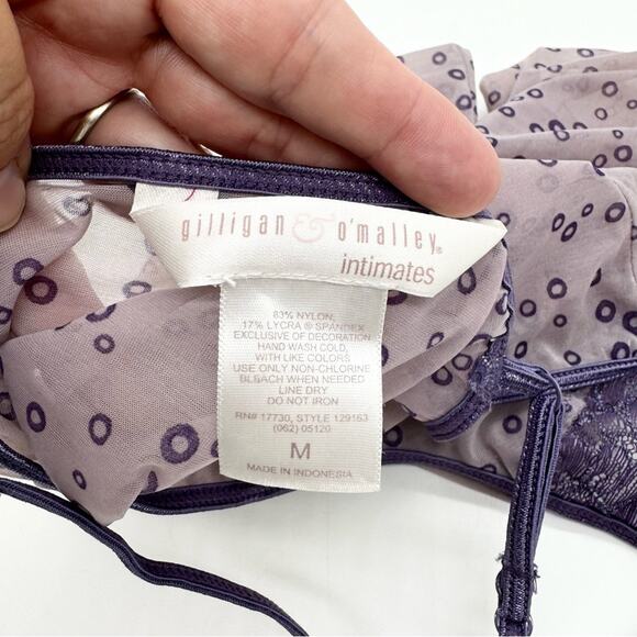 Y2K Whimsigoth Fairy Grunge Coquette Sheer Intimate Camisole Tank Top Purple M - Picture 11 of 12